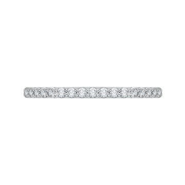 Diamond Half-Eternity Wedding Band in 14K White Gold